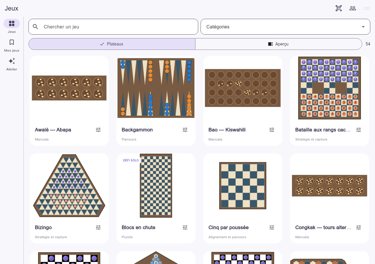 A visual game library